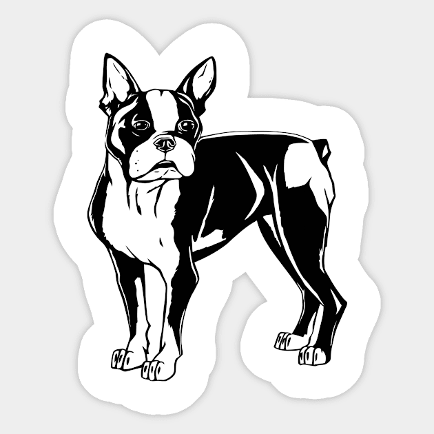 Boston Terrier Sticker by CuteSyifas93